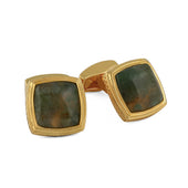 Gold and Agate Cufflinks