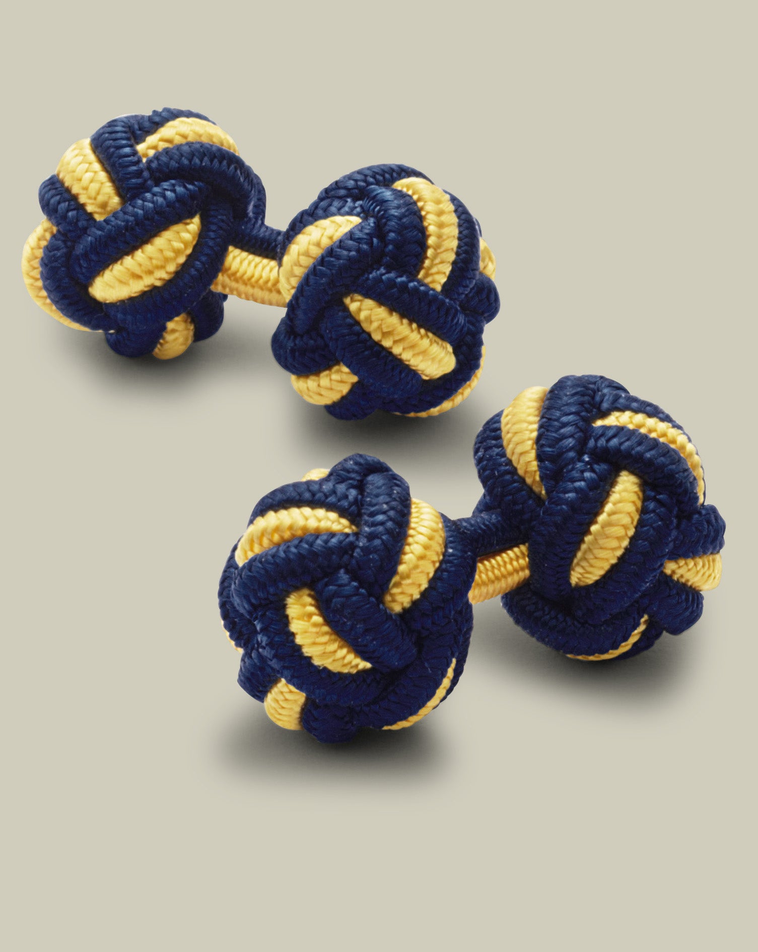 Knot Cufflinks Blue Sunflower