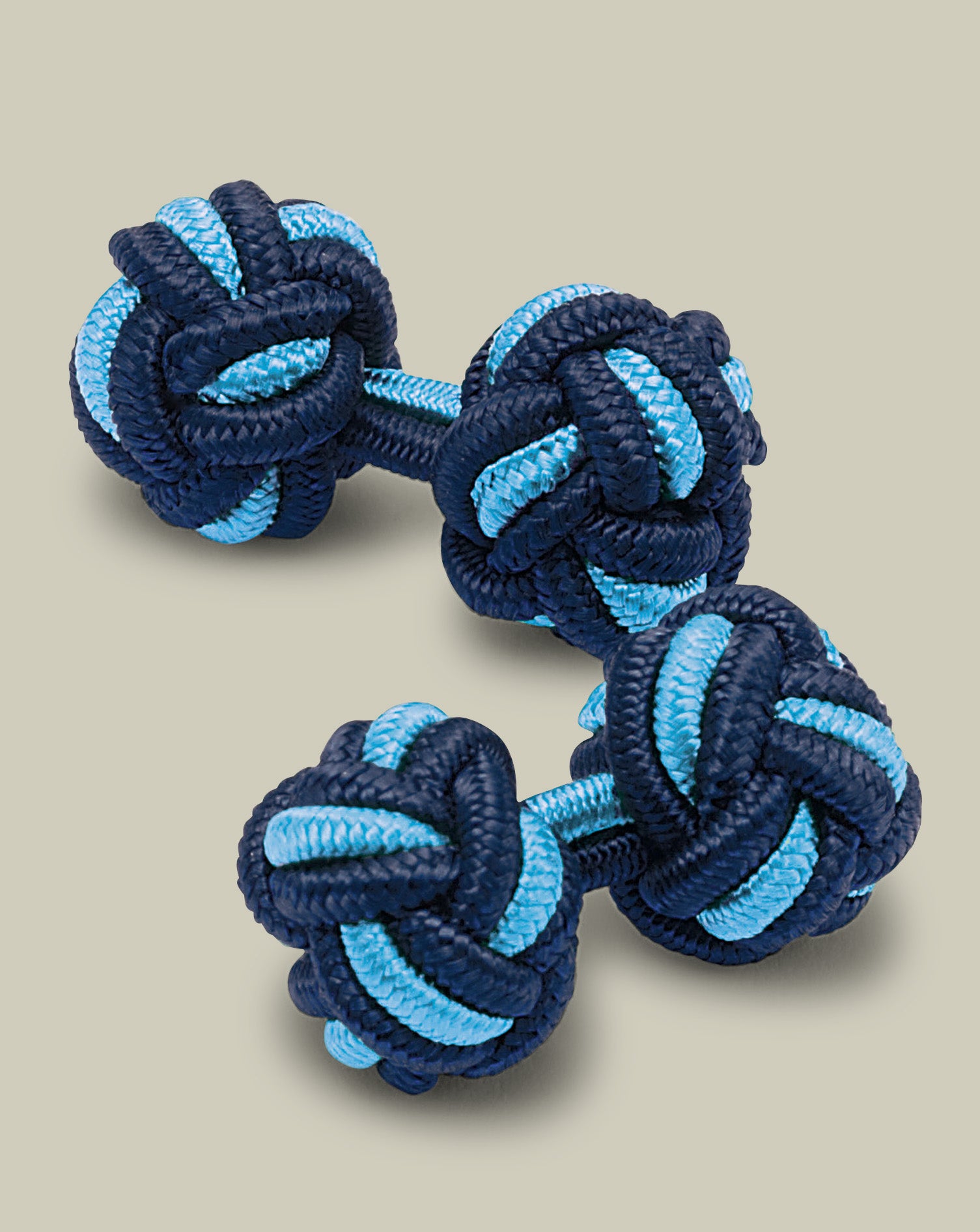 Knot Cufflinks Blue Light Blue