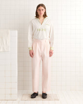 Club Stripe McNab Trousers - Pink/White