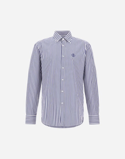 Shirt In Striped Popeline