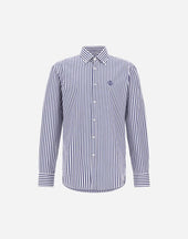 Shirt In Striped Popeline