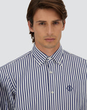 Shirt In Striped Popeline