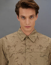 Laminar Shacket In Water Jacquard