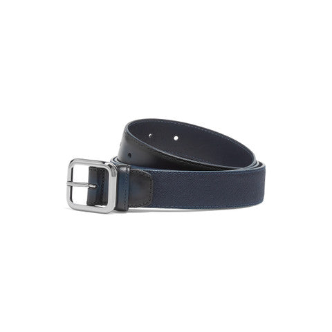 Leather And Nylon Adjustable Belt