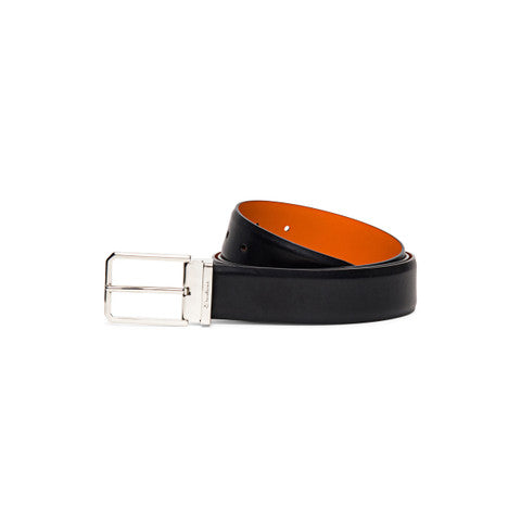 Men S Polished Leather Adjustable Belt