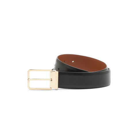 Men S Polished Leather Adjustable Belt