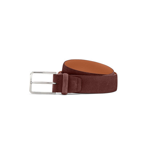 Dark Brown Suede Adjustable Belt