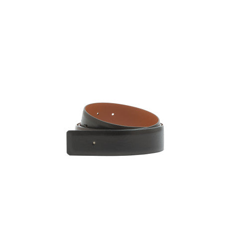 Brown leather belt strap