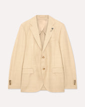 Giacca monopetto beige