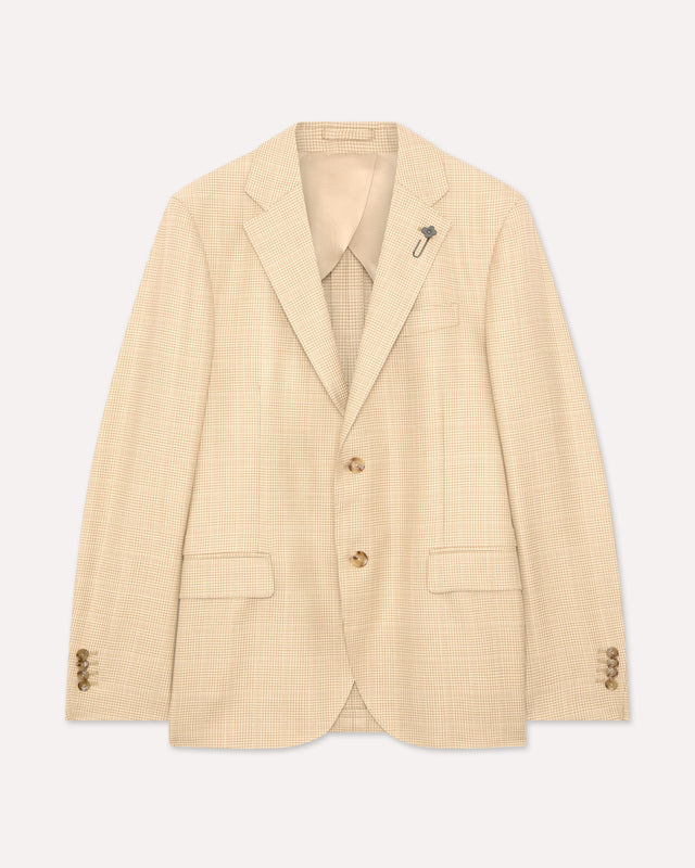 Giacca monopetto beige