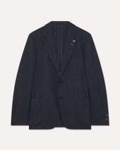 Giacca monopetto in tessuto mowear blu