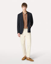 Giacca Monopetto In Tessuto Mowear Blu