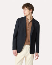 Giacca Monopetto In Tessuto Mowear Blu