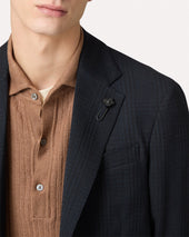Giacca Monopetto In Tessuto Mowear Blu