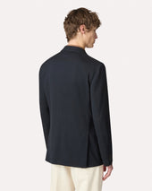 Giacca Monopetto In Tessuto Mowear Blu