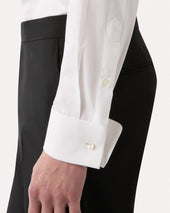 Camicia Bianca In Popeline Di Cotone