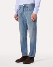 Jeans Blu In Con Fondo Asciutto