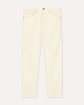 Jeans ecrù con fondo asciutto