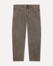Jeans grigio con fondo asciutto
