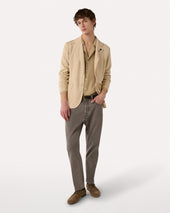 Jeans Grigio Con Fondo Asciutto