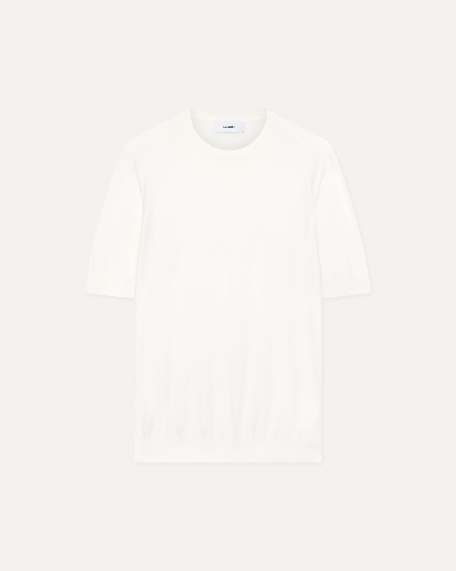 T Shirt Bianca In Maglia