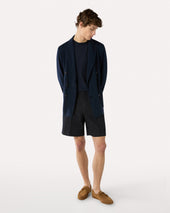 T Shirt Blu In Maglia Di Cotone