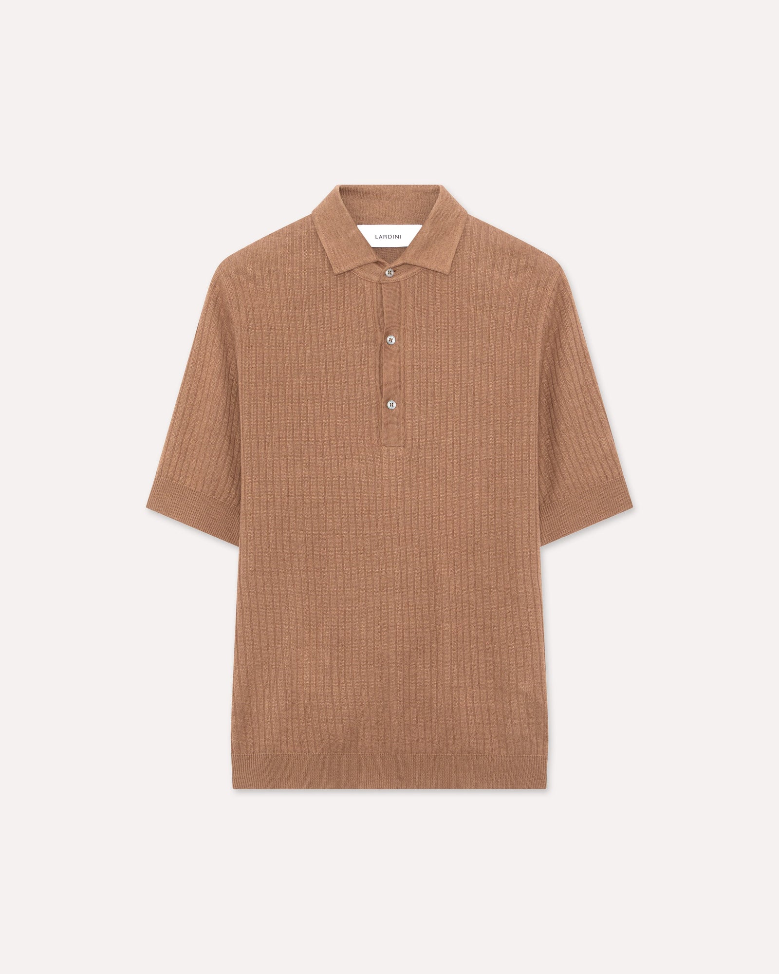 Polo In Maglia A Manica Corta Marrone