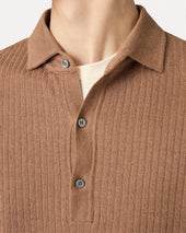 Polo In Maglia A Manica Corta Marrone