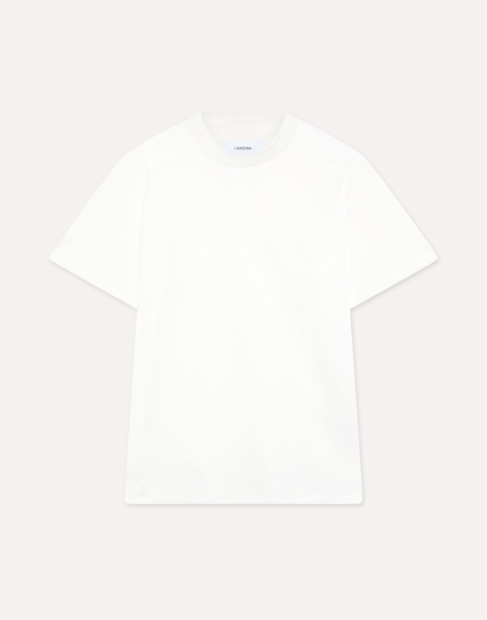 T Shirt Girocollo Bianca In Cotone