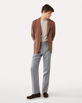 T Shirt Avorio In Lino E Cotone