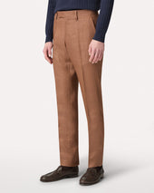 Pantalone Marrone In Twill