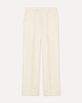 Pantalone panna senza pieghe