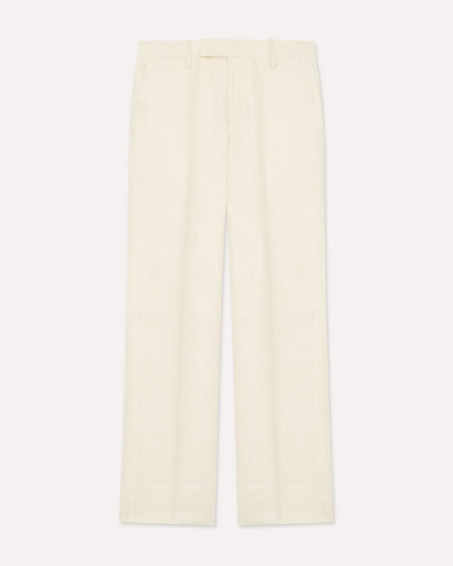 Pantalone panna senza pieghe