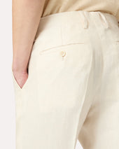 Pantalone Panna Senza Pieghe