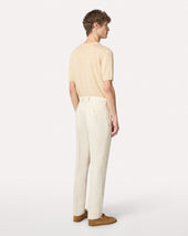 Pantalone Panna Senza Pieghe