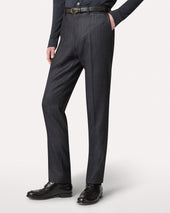 Pantalone Blu Senza Pieghe