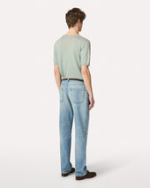 Jeans Blu Comfort Fit In Stretch