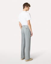 Pantalone Grigio In Twill
