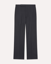 Pantalone blu in crepe gabardine stretch