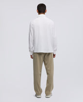 Polo Luigi In Jersey Di Cotone Bianco