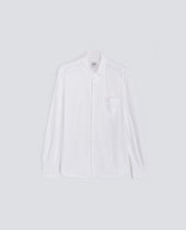 CAMICIA IN JERSEY VELLUTATO - BIANCO