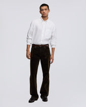 Camicia In Cotone Oxford Con Collo Button Down Bianco