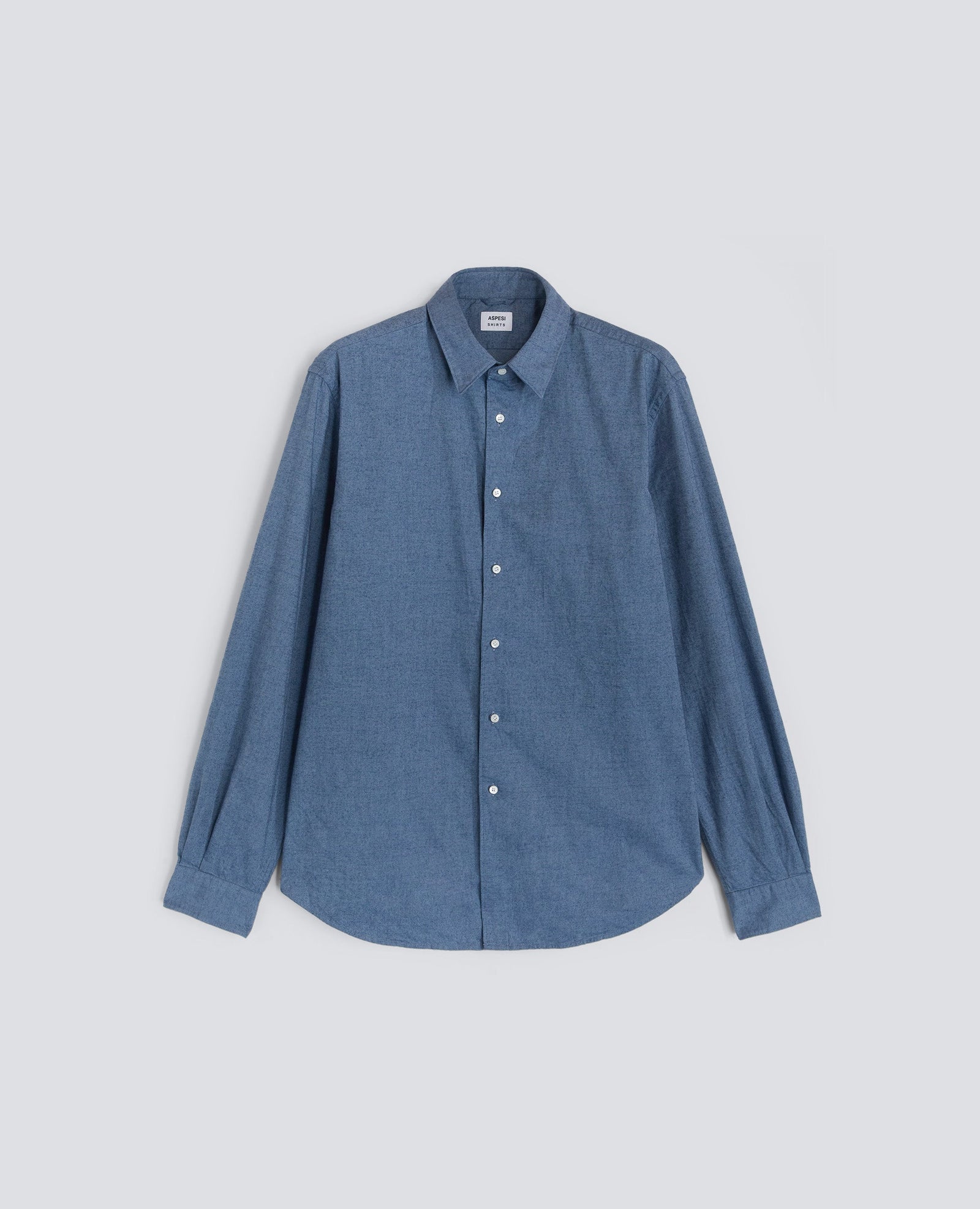 Camicia Comma In Flanella Azzurro