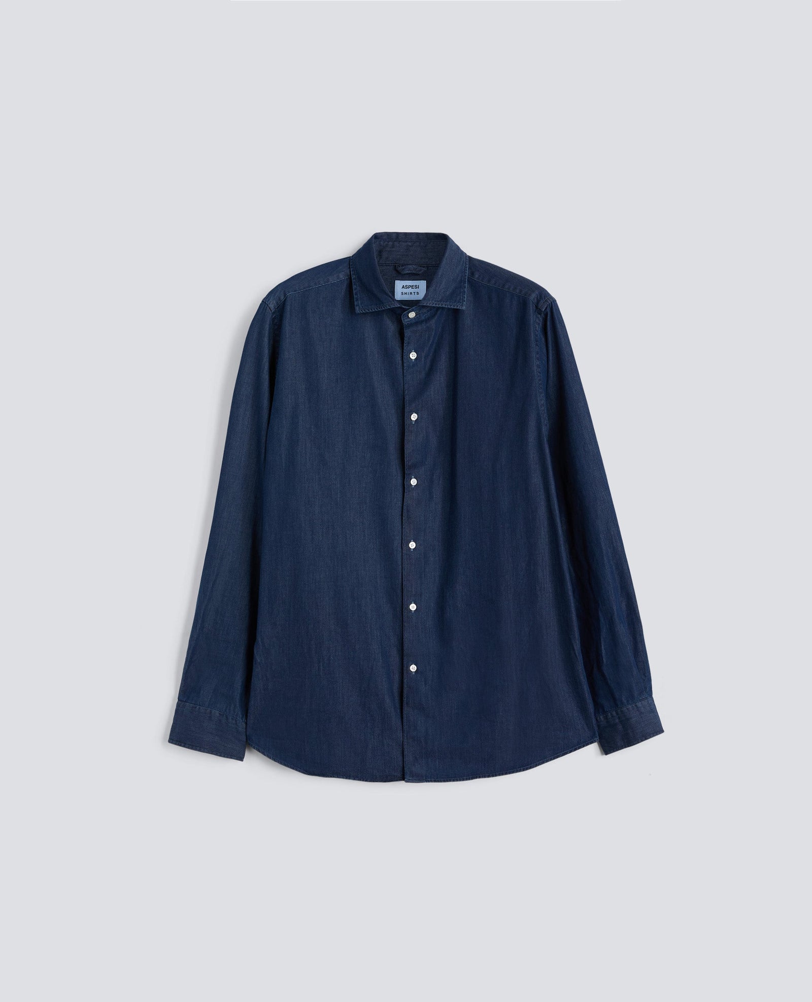 Camicia Vic In Micro Twill Di Chambray Medio