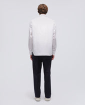 Camicia Classica In Cotone Con Taschino Bianco