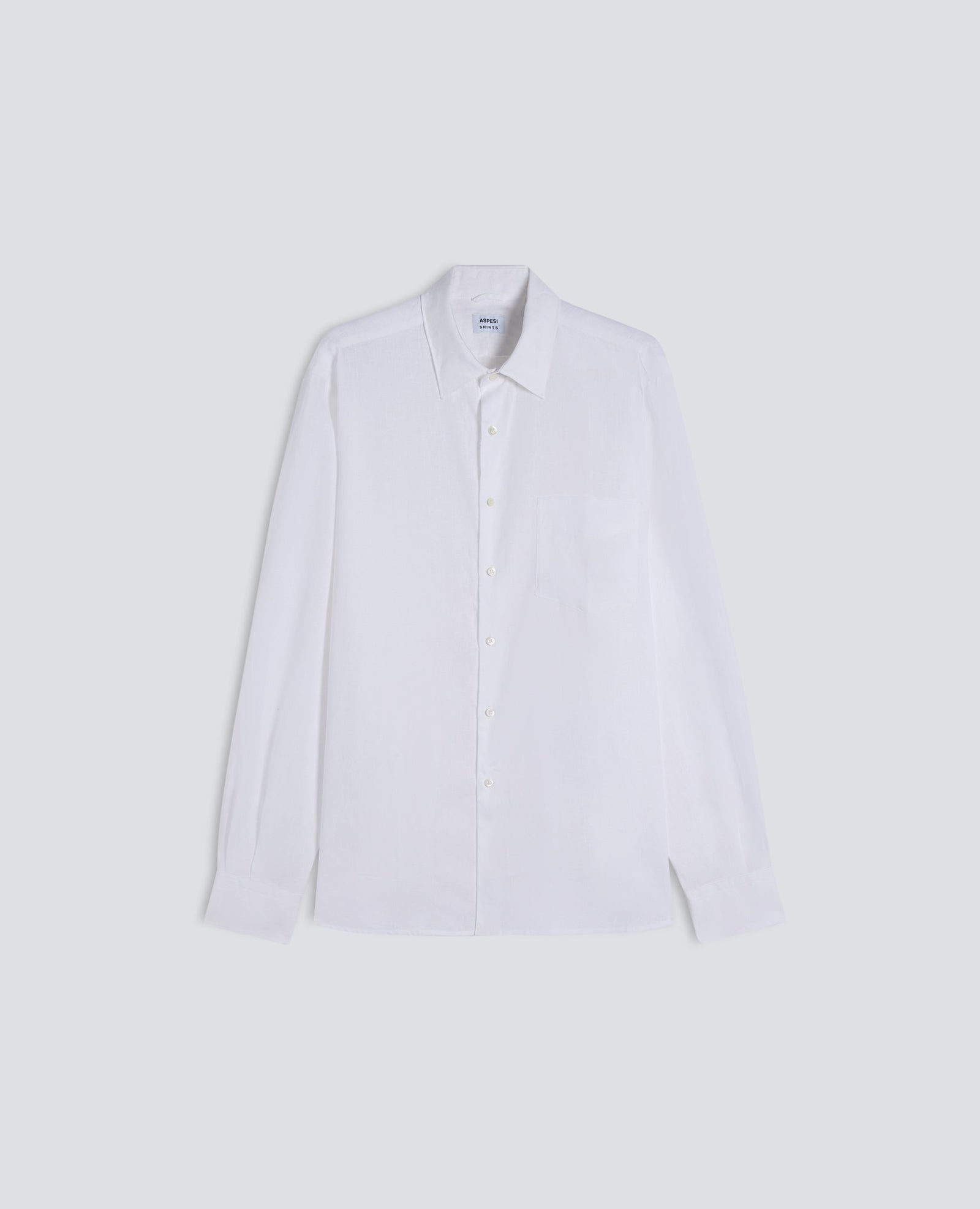 Camicia In Lino Leggero Bianco
