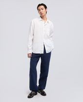 Camicia In Lino Leggero Bianco