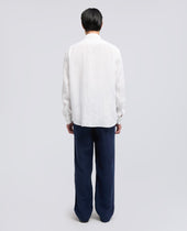 Camicia In Lino Leggero Bianco