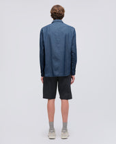 Camicia In Chambray Di Cotone Giapponese Medio